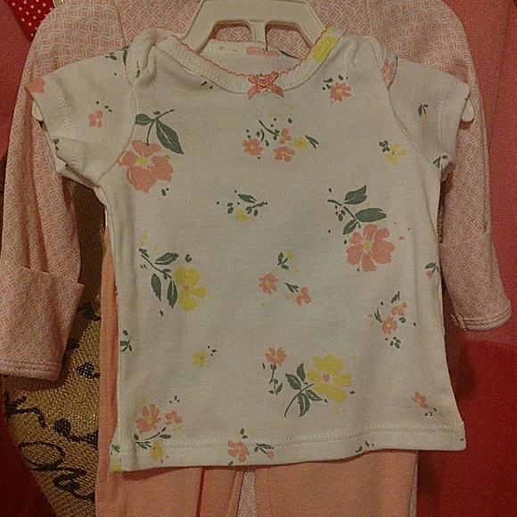 New Carter's Baby Girl 4 Piece Set Sz Newborn - Picture 3 of 6